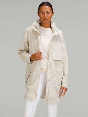 Lululemon Always Effortless Long Jacket Natural Ivory Size 2